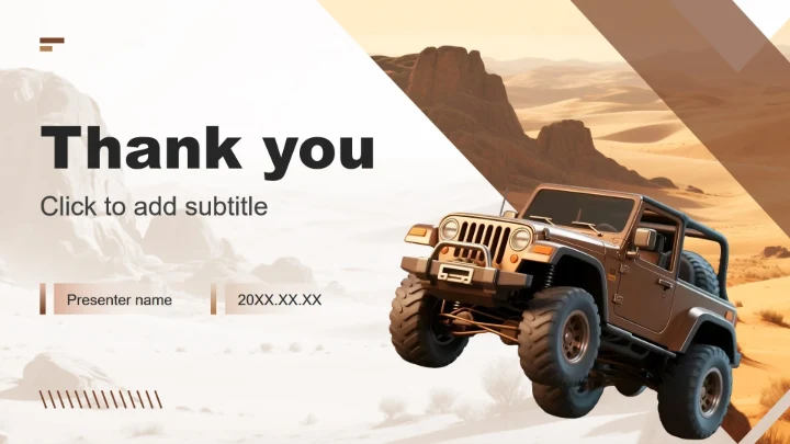 棕色商务风燃油车市场调研报告PPT主题模板