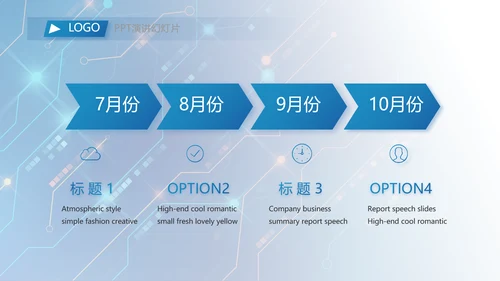 蓝色科技感AI智能科技工作总结PPT