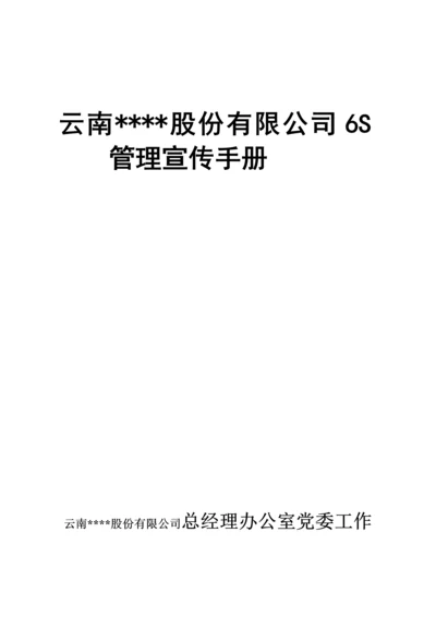 公司六管理宣传标准手册.docx