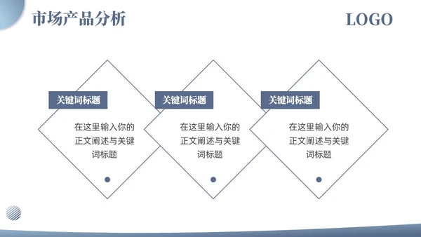 简约浅色系企业产品介绍几何形状