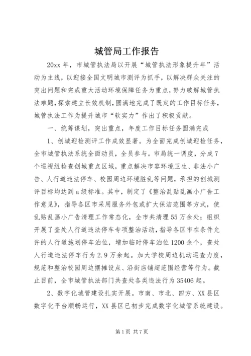 城管局工作报告.docx