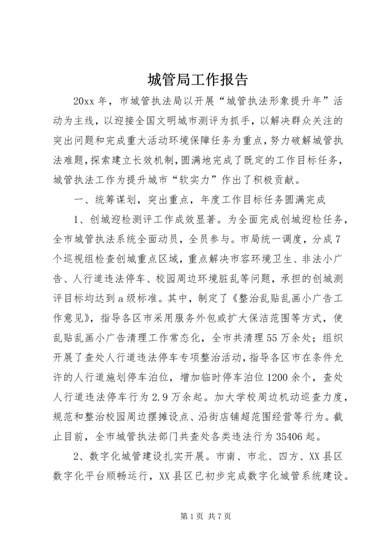 城管局工作报告.docx