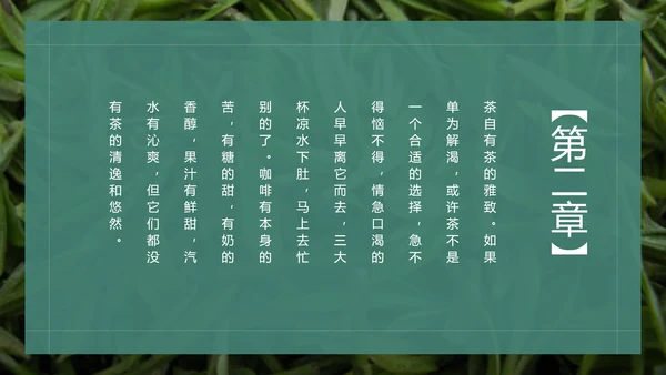 绿茶中国风茶道茶文化绿茶茶味通用PPT模板
