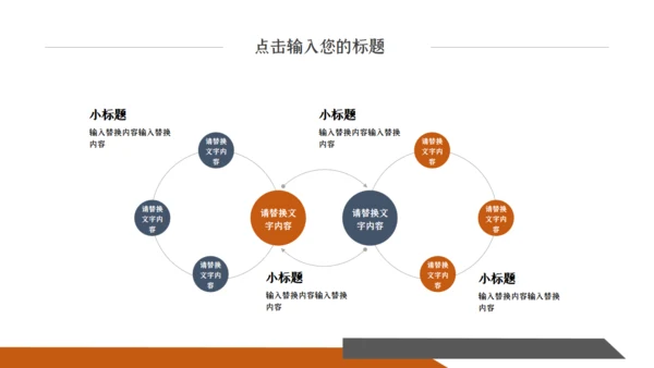 橙色时尚创意商务工作汇报通用PPT模板