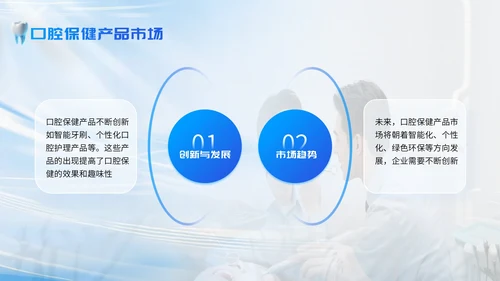 蓝白简约爱牙日口腔宣传模板