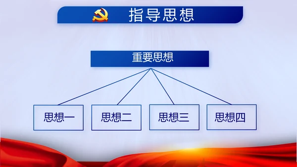 蓝色党建十九届五中全会十四五规划PPT