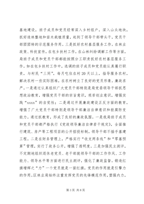 林业局党委争创党建工作先进单位事迹材料 (6).docx