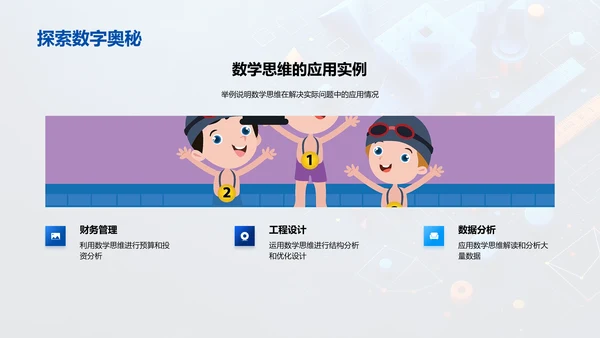数学思维在生活中的应用PPT模板