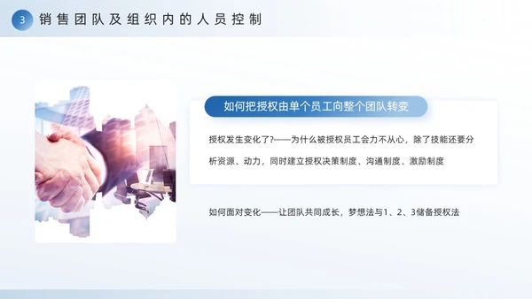 蓝色励志风销售团队建设与管理PPT模板
