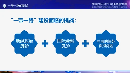 大气一带一路国际合作高峰论坛PPT模板