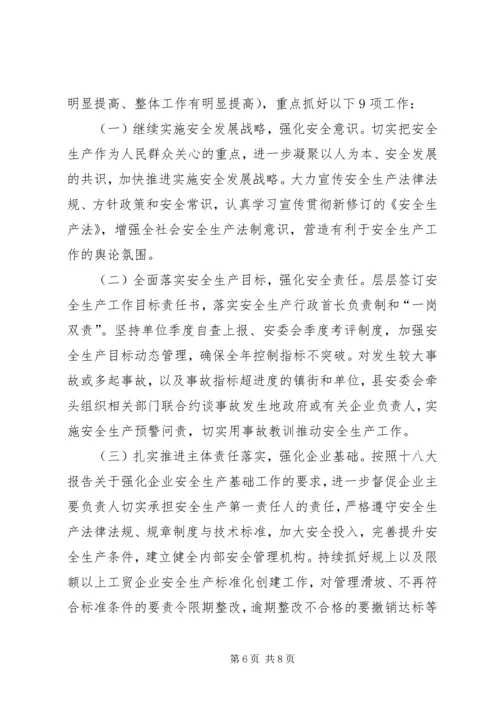 县安全生产监督管理局年度工作报告 (2).docx