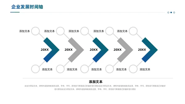 通用商务风企业发展时间轴PPT图表