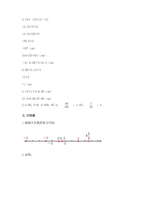 人教版六年级下册数学期末测试卷及完整答案（全优）.docx