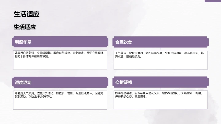 二十四节气处暑PPT模板