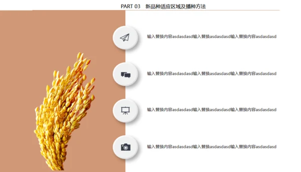 农作物粮食农村现代化通用PPT模板