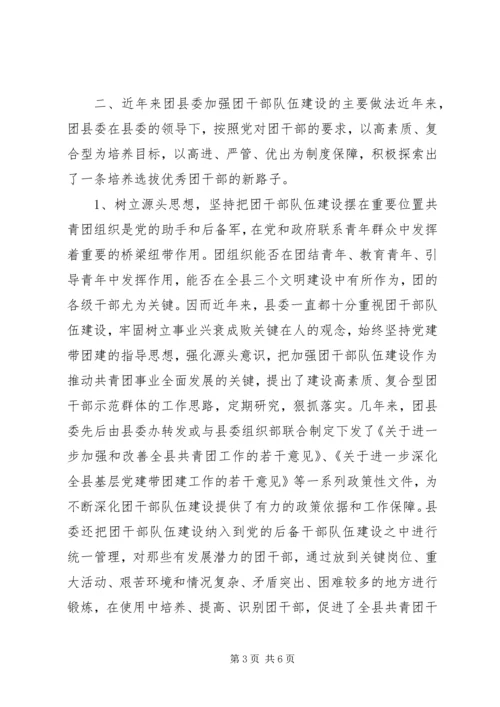 共青团干部队伍建设的调查与思考 (2).docx