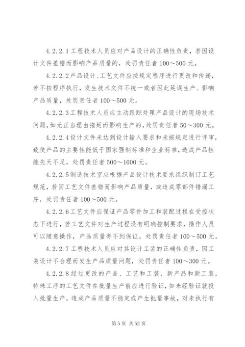 企业质量管理奖惩制度.docx