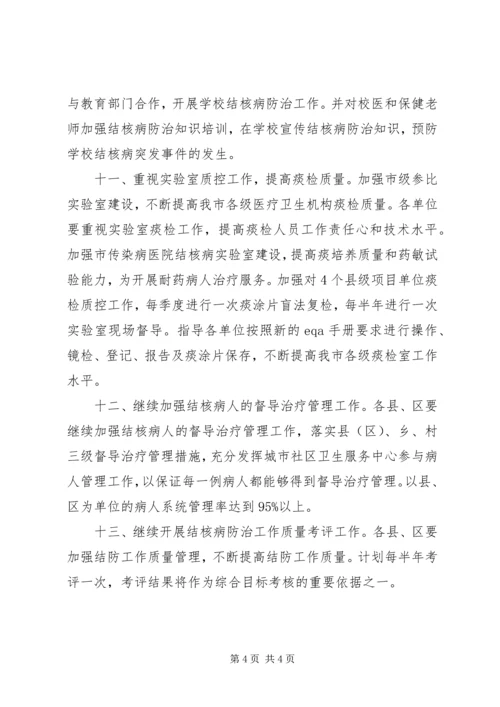 市结核病防治工作计划范文.docx