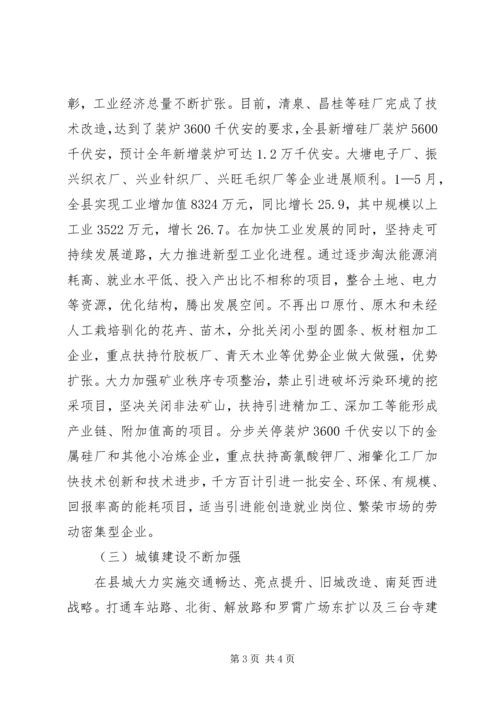 关于全县非公有制经济运行情况的调查与分析 (4).docx