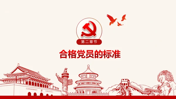 党委微党课做合格党员喜迎十九大PPT模板