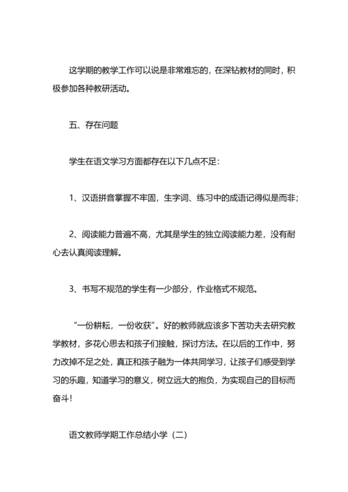 语文教师学期工作总结小学.docx