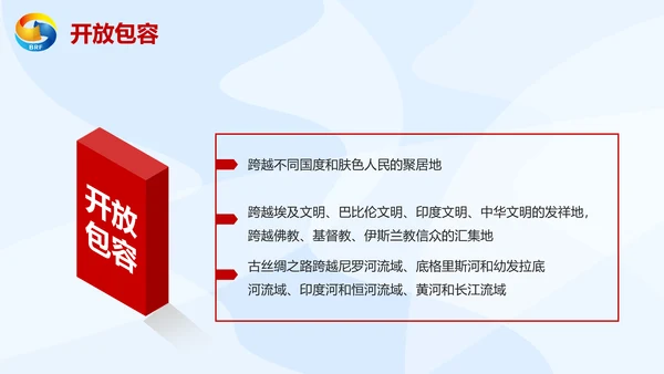 大气党政一带一路丝绸之路国际合作高峰论坛ppt模板
