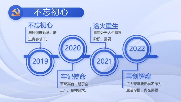 蓝色党建党支部述职报告PPT动态模板