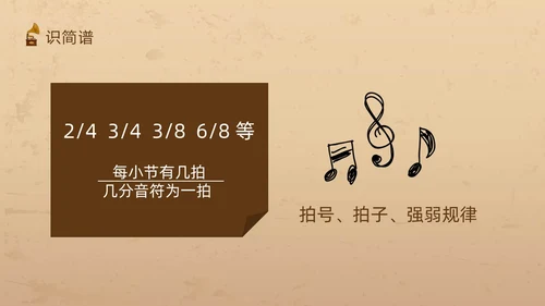 棕色复古怎样指挥唱歌PPT模板宣传PPT动态PPT