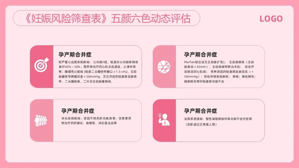 粉色简约高危妊娠及五色管理PPT模板宣传PPT动态PPT
