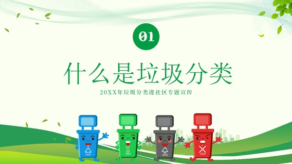 垃圾分类知识社区宣讲PPT课件