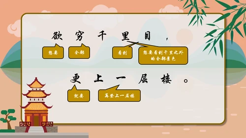 一年级语文《登鹳雀楼》PPT教学课件