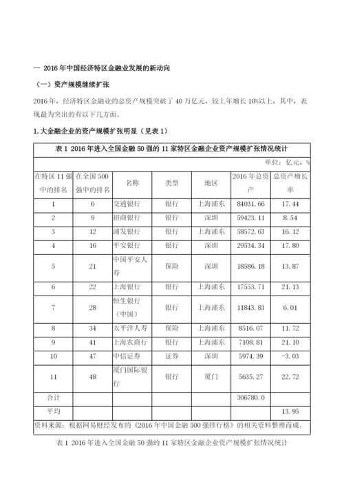 中国经济特区金融产业发展报告().docx