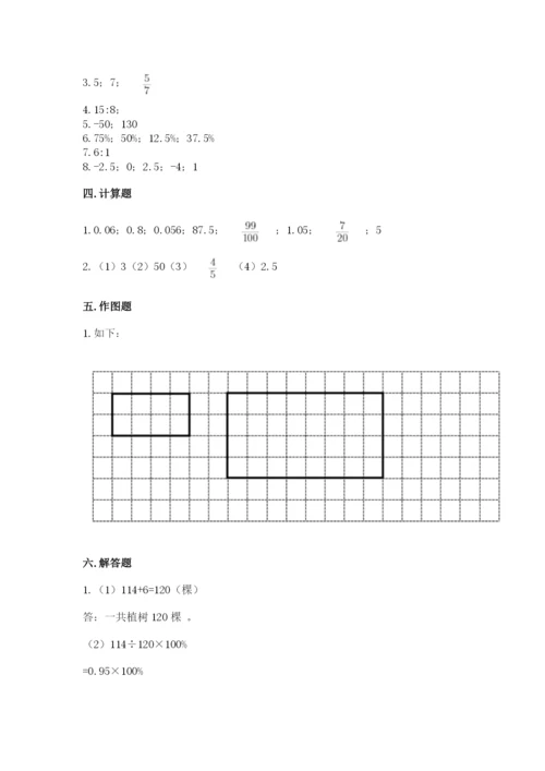 北师大版小学六年级下册数学期末检测试题（能力提升）.docx