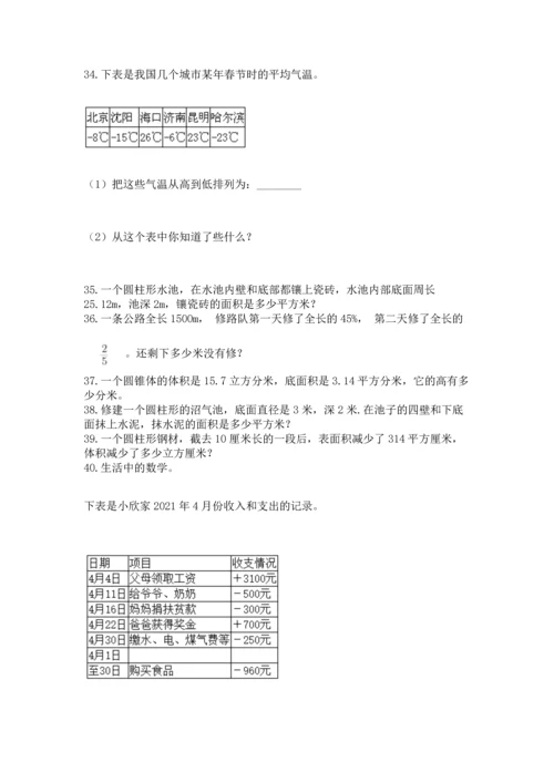 六年级小升初数学应用题50道（精选题）.docx