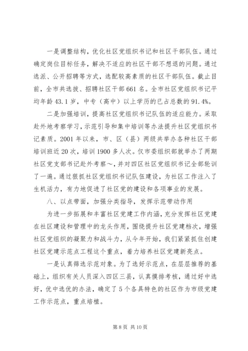 社区党建工作经验交流材料 (12).docx