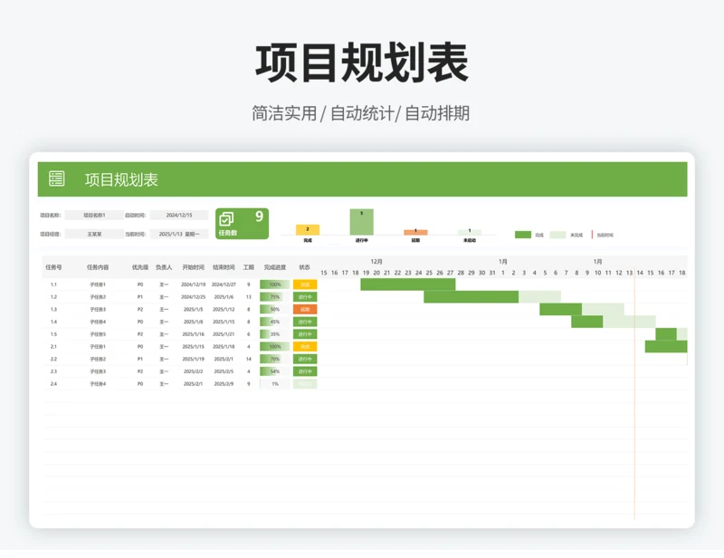月工作计划规划表