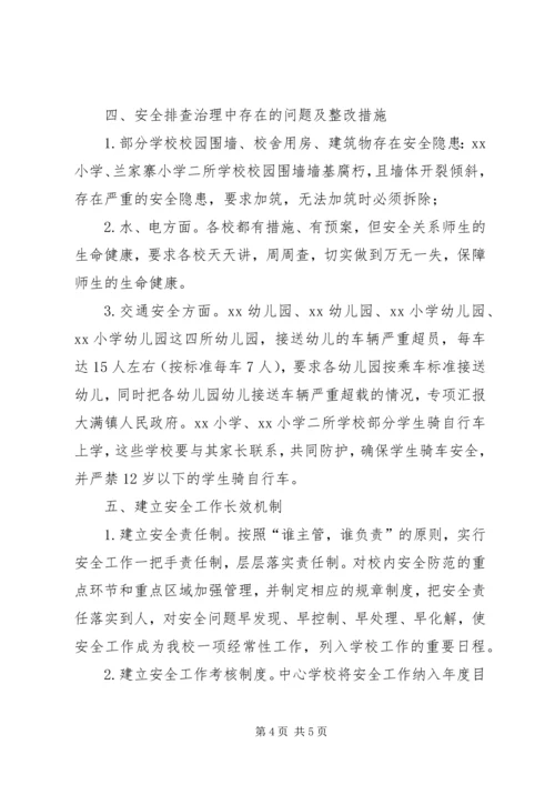 学校校园安全隐患排查治理活动情况汇报 (2).docx