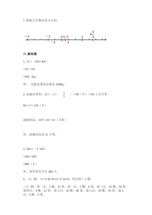 北师大版六年级下册数学期末测试卷精品（黄金题型）.docx