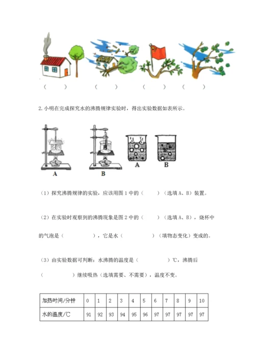 教科版三年级上册科学《期末测试卷》（考点梳理）.docx