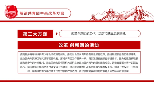 共青团中央改革方案学习教育党课PPT模板