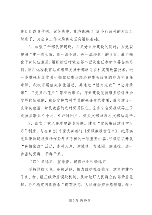 乡镇工作总结报告.docx