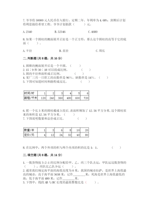 小升初数学期末测试卷【原创题】.docx