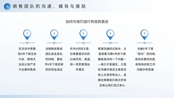 蓝色励志风销售团队建设与管理PPT模板