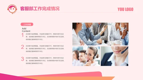 客服部经理年终工作总结汇报ppt模板