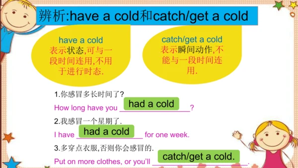 人教版八下Unit 1 What's the matter? SectionA词汇精讲课件