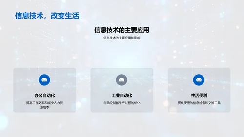 信息技术历程解析PPT模板