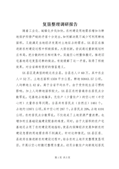 复垦整理调研报告.docx