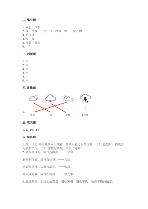 教科版三年级上册科学期末测试卷精品【综合题】.docx