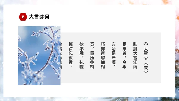 白色简约实拍雪景中国传统节气大雪节气介绍PPT