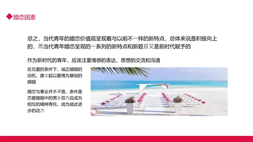 当代青年大学生婚恋意愿调查PPT模板